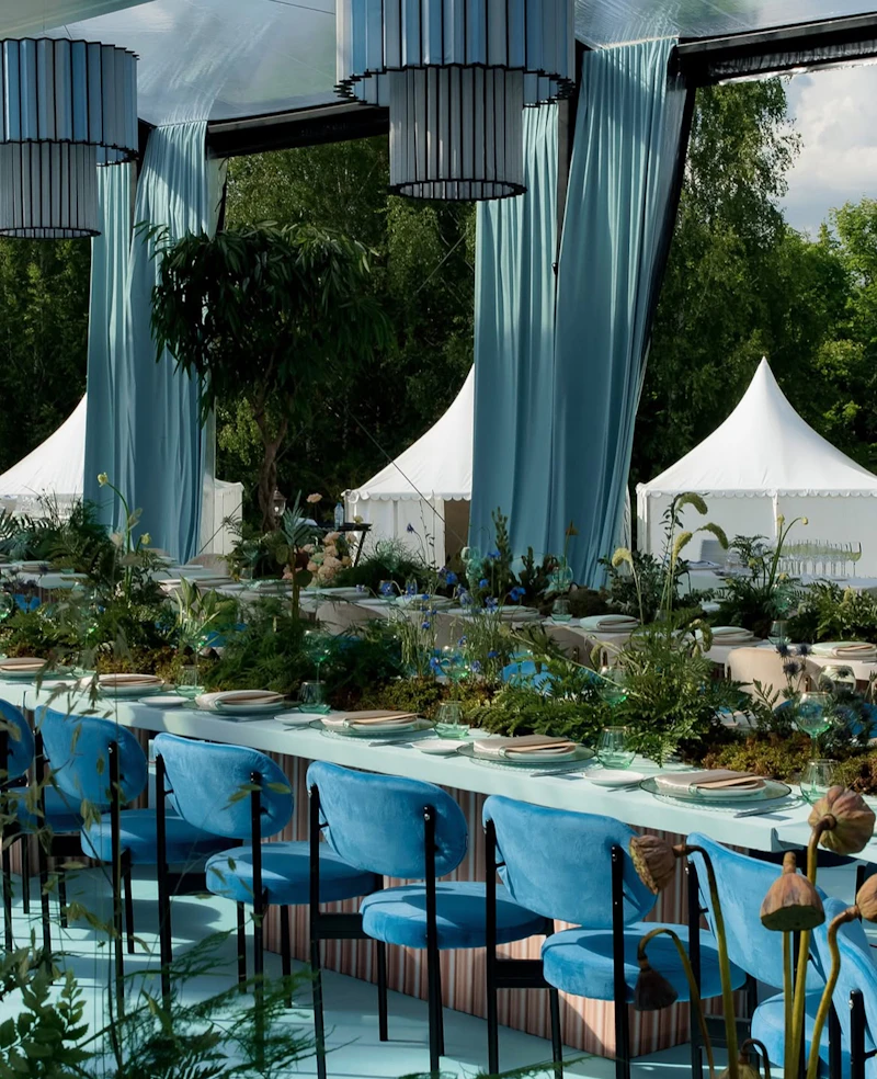 Стул Модерн Черный, Морская волна