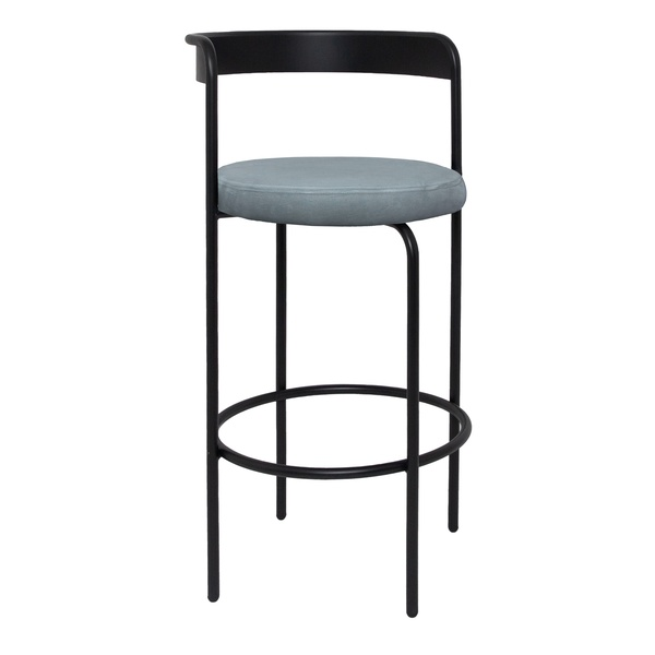 Стул барный Колори, Лакричный леденец + Серо-голубой