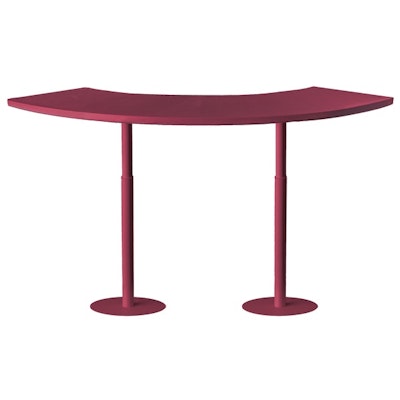 Стол коктейльный Твист Змейка М, пьяная вишня, (телескопическая нога) 