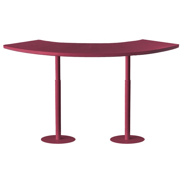 Стол коктейльный Твист Змейка М, пьяная вишня, (телескопическая нога)  - Фото 1