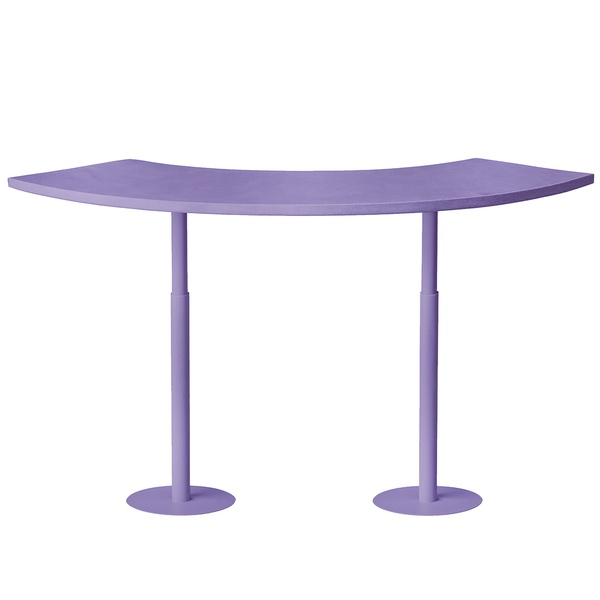 Стол коктейльный Твист Змейка М, Фиалковое мороженое + Нежная орхидея (телескопические ноги)  - Фото 1