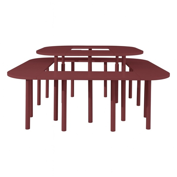 Стол коктейльный Твист Прямоугольный М, пьяная вишня (телескопическая нога) - изображение 4