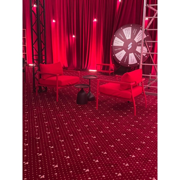 Диван Хагги Л, Красный бархат + Красный Тедди - изображение 3