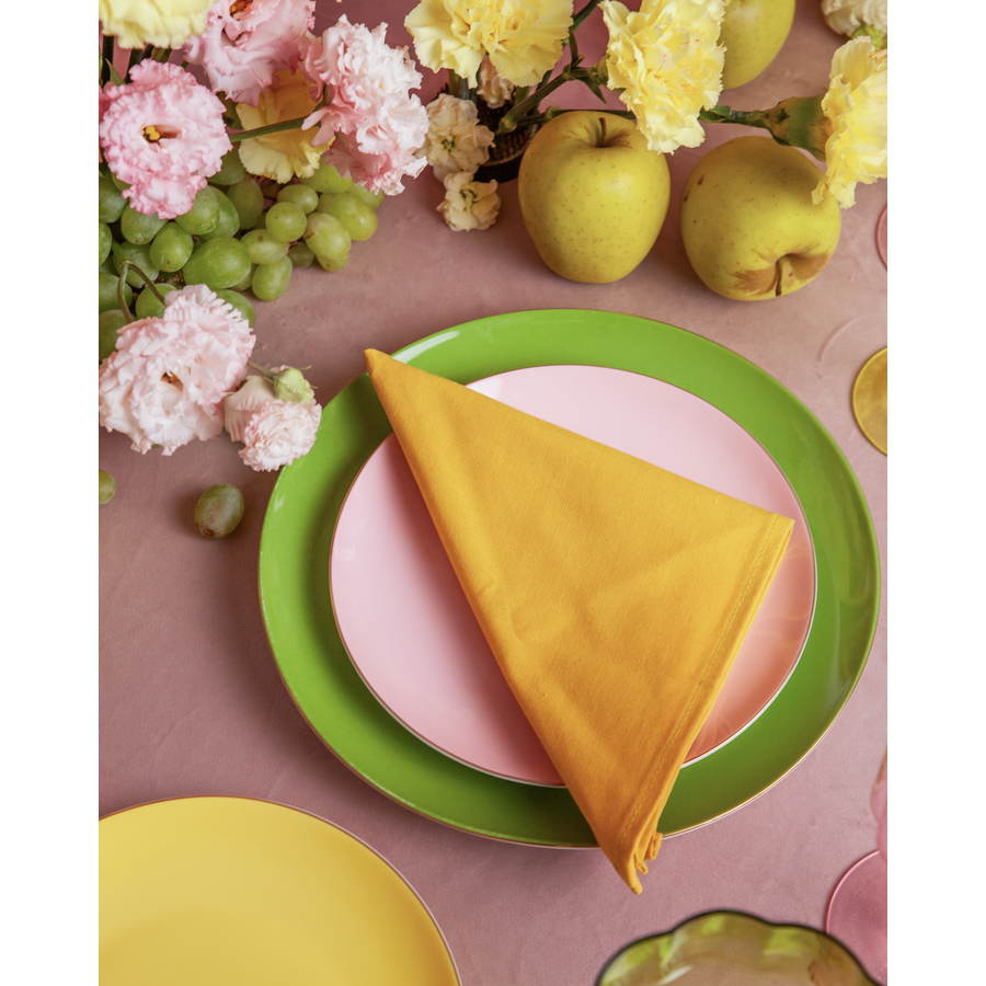 Салфетка из смесового льна, Самовлюбленный нарцисс - Фото миниатюра 3