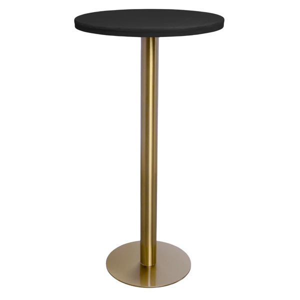 Стол коктейльный Твист Круглый, Золото + Черный