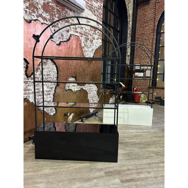 Стеллаж Арчи Черный+ Черная тумба - Фото 3