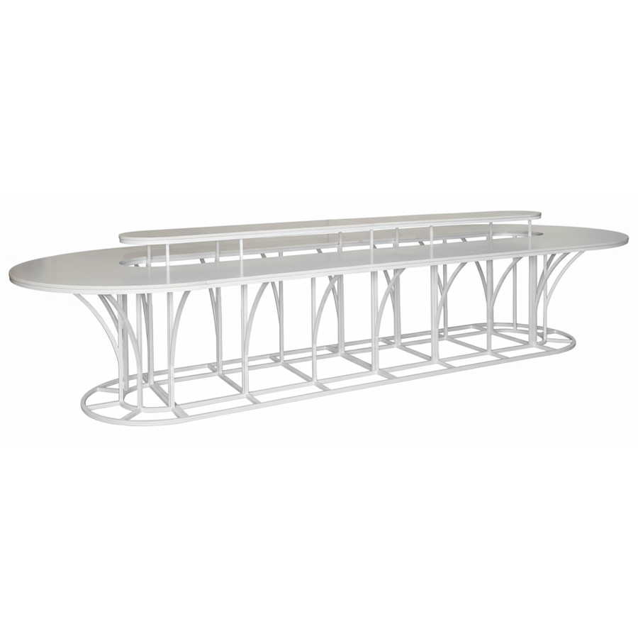 Стол Тьюлип (размер М), Белый (перекрас)  - Фото миниатюра 1