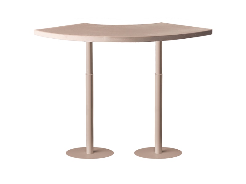 Стол коктейльный Твист Змейка С, Кремовый бисквит (телескопические ноги)