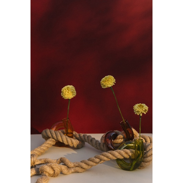 Стеклянная вазочка Пайпер оранжевая - Фото 5