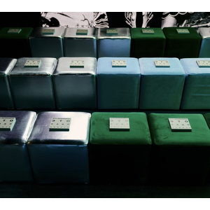 Пуф квадратный Точка, Серебряный Куб - Фото 5