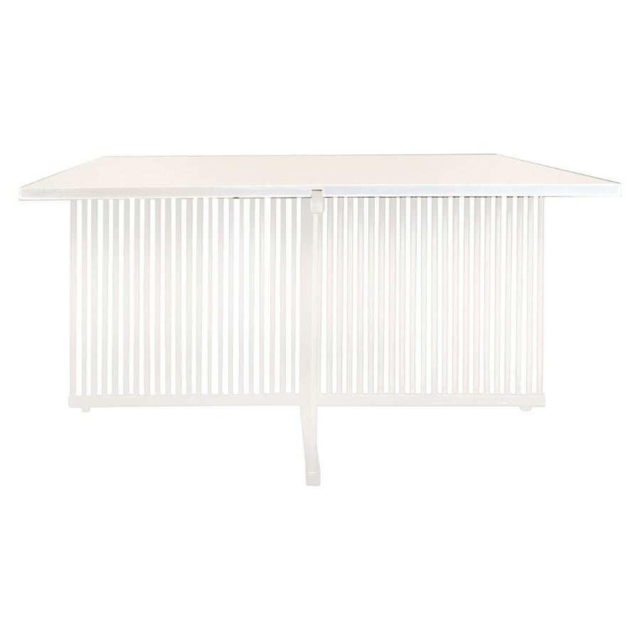 Журнальный столик Шреддер с квадратной столешницей, белый цвет подстолья  - Фото миниатюра 1