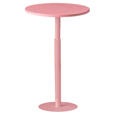 Стол коктейльный Твист Круглый, Розовая помада + Куколка