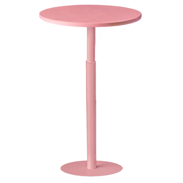 Стол коктейльный Твист Круглый, Розовая помада + Куколка