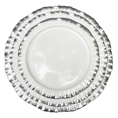 Сервировочная тарелка Подсолнух Серебро - изображение 2