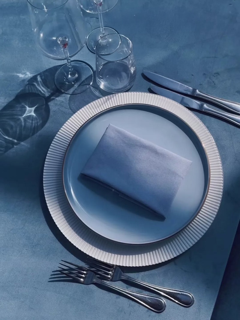 Тарелка ПИНТОН Герсидский Полубой С