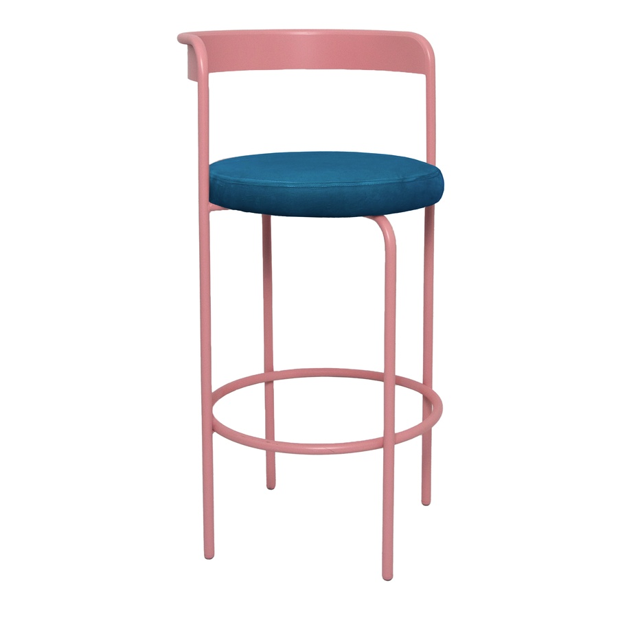 Стул барный Колори, Розовая помада + Морская волна - Фото миниатюра 1