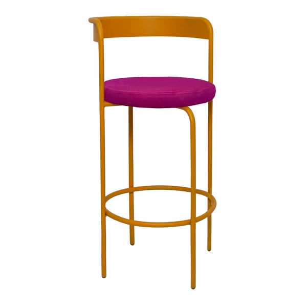 Стул барный Колори, Тыквенный тарт + Манящая фуксия