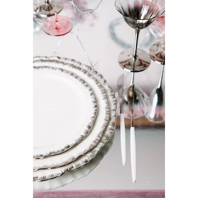 Порционная тарелка Подсолнух Серебро М - изображение 5