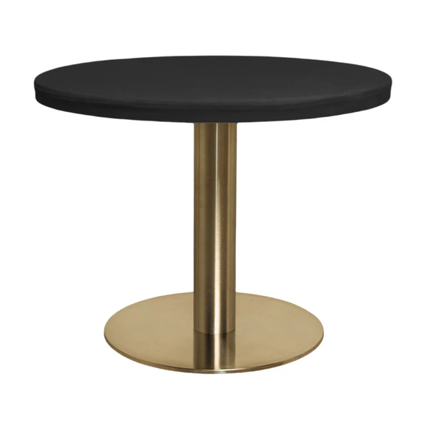 Стол Твист Круглый 43см, Золото + Черный