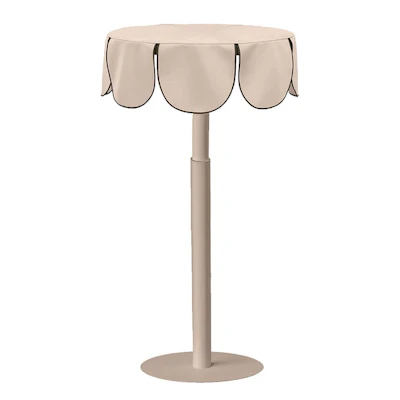 Комплект Стол "Да,капитан" Твист Кремовый бисквит + Кремовый бисквит с черным кантом, велюр 