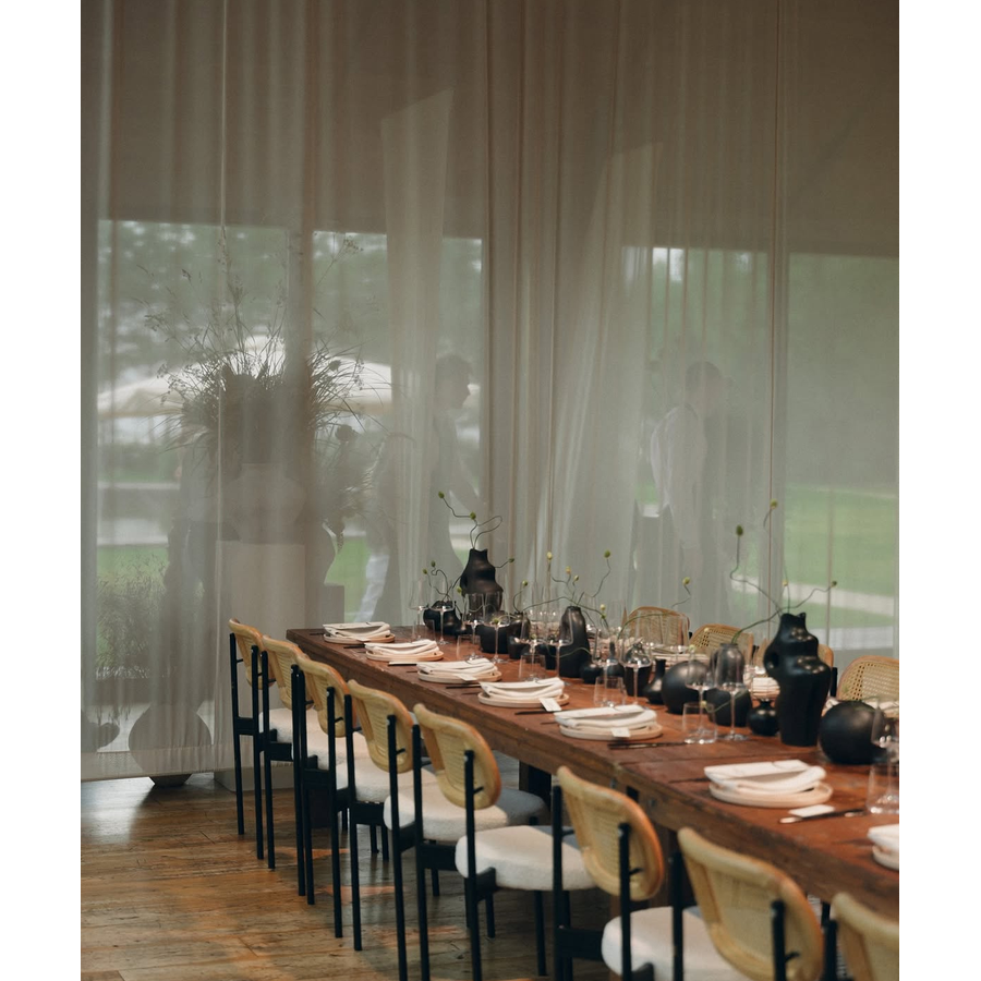 Стул Модерн Черный, Натуральный ротанг + Млечный путь - Фото миниатюра 3