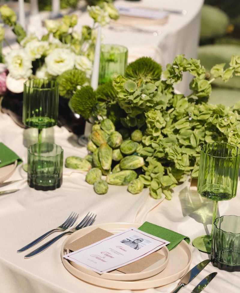 Бокал винный Сквош Мир зеленого цвета