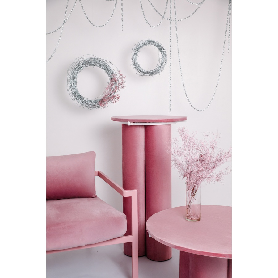 Коктейльный стол Сквош Куколка велюр  - Фото миниатюра 4