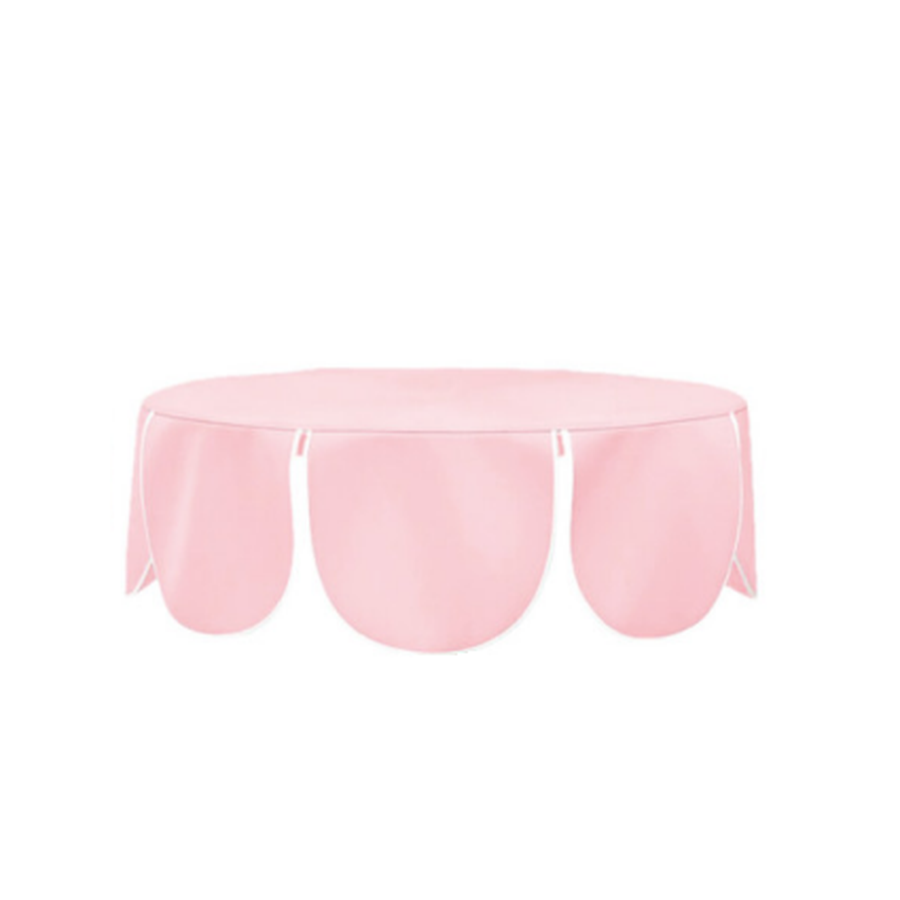 Шапочка "Да, капитан!" на коктейльный стол Твист Круглый, Куколка + белая строчка, велюр, 60см - Фото миниатюра 1