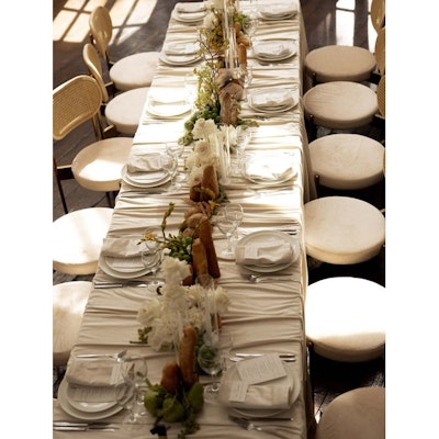 Скатерть велюр, прямоугольная, кремовый бисквит ХЛ - изображение 5