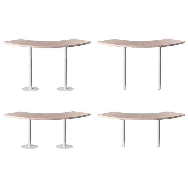 Стол коктейльный Твист Змейка М, Рафаэлло + Кремовый бисквит  (телескопические ноги) - Фото 2