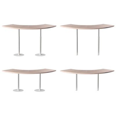 Стол коктейльный Твист Змейка М, Рафаэлло + Кремовый бисквит  (телескопические ноги) - изображение 2