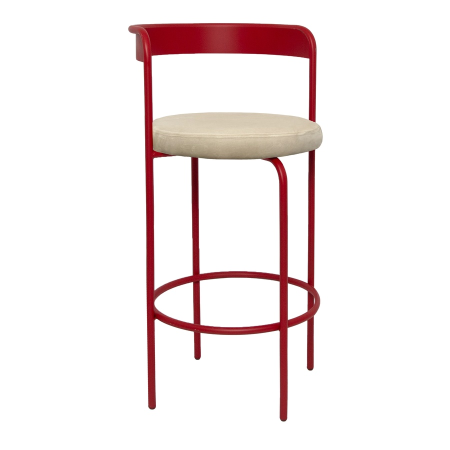 Стул барный Колори Красный бархат + Кремовый бисквит - Фото миниатюра 1