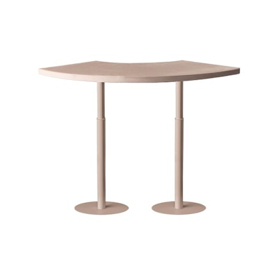 Стол коктейльный Твист Змейка С, Кремовый бисквит (телескопические ноги)