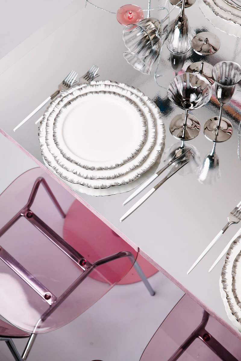 Порционная тарелка Подсолнух Серебро М