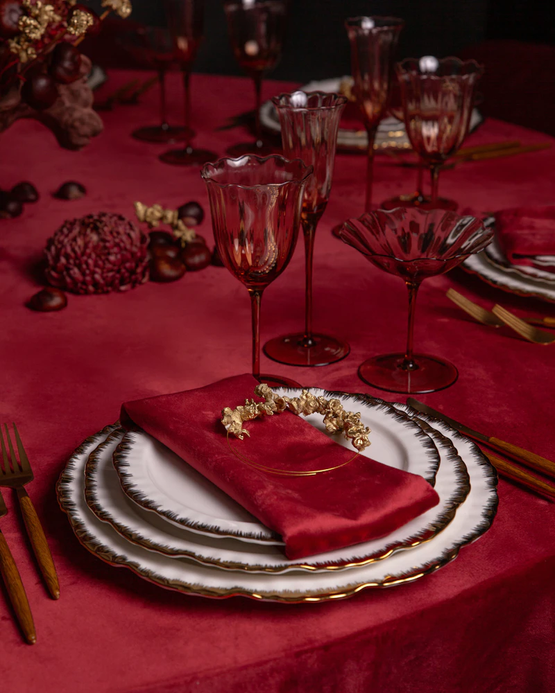 Порционная тарелка Подсолнух Золото М