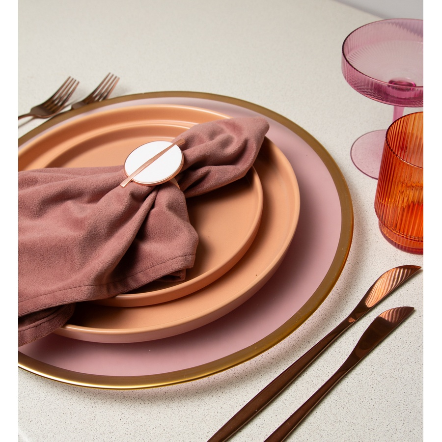 Кольцо для салфетки Баттон, белое - Фото миниатюра 3