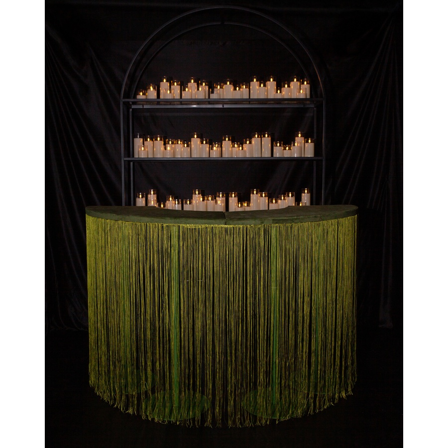 Стол коктейльный Твист Змейка С, Фисташковое пралине + матча (телескопические ноги) - Фото миниатюра 6