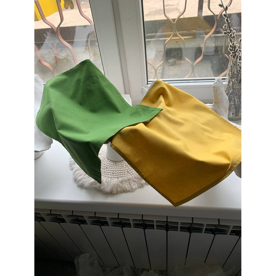 Салфетка из смесового льна, Самовлюбленный нарцисс - Фото миниатюра 6