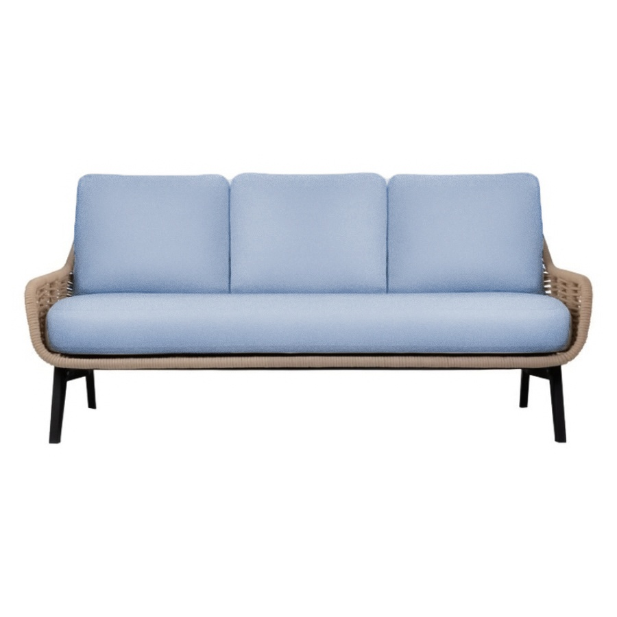 Диван трехместный Ван Гог, голубой - Фото миниатюра 1