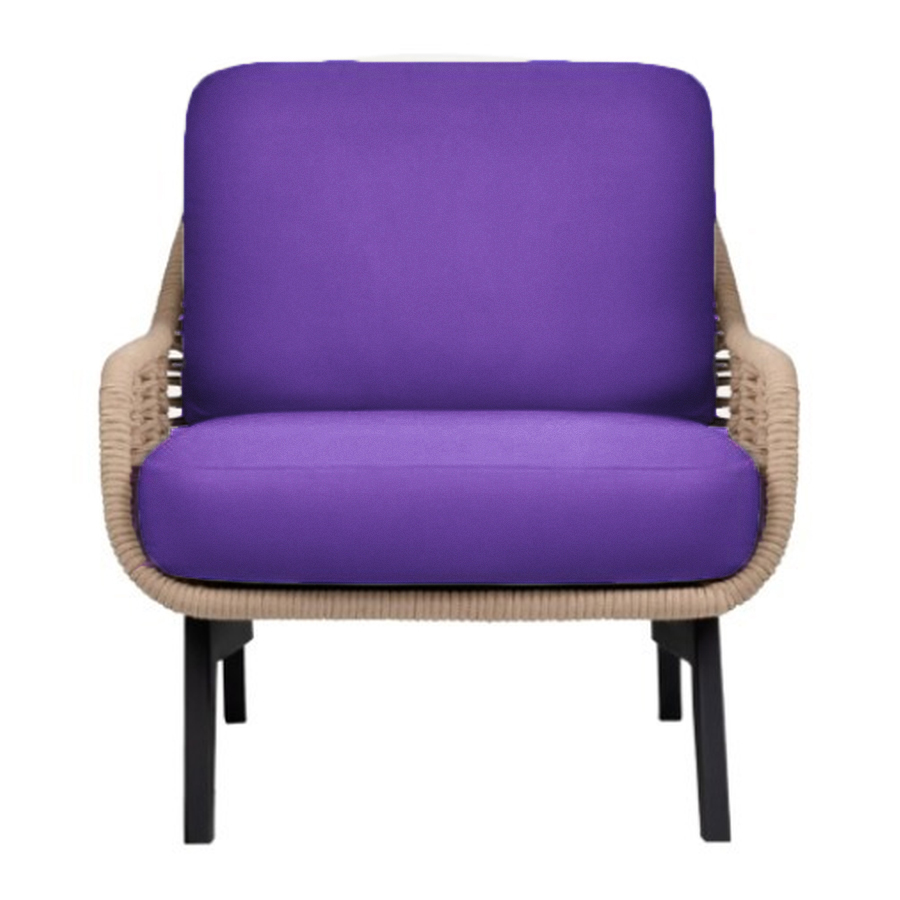 Кресло Ван Гог, таинственный фиолетовый - Фото миниатюра 1