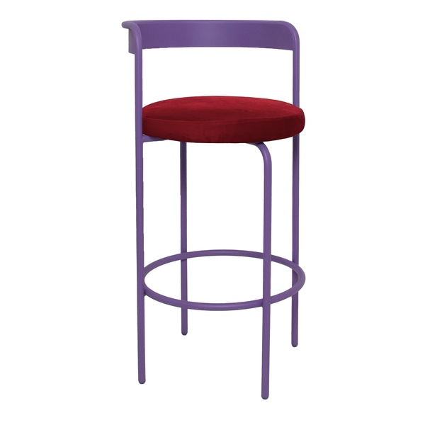 Стул барный Колори, Фиалковое мороженое + Бордо