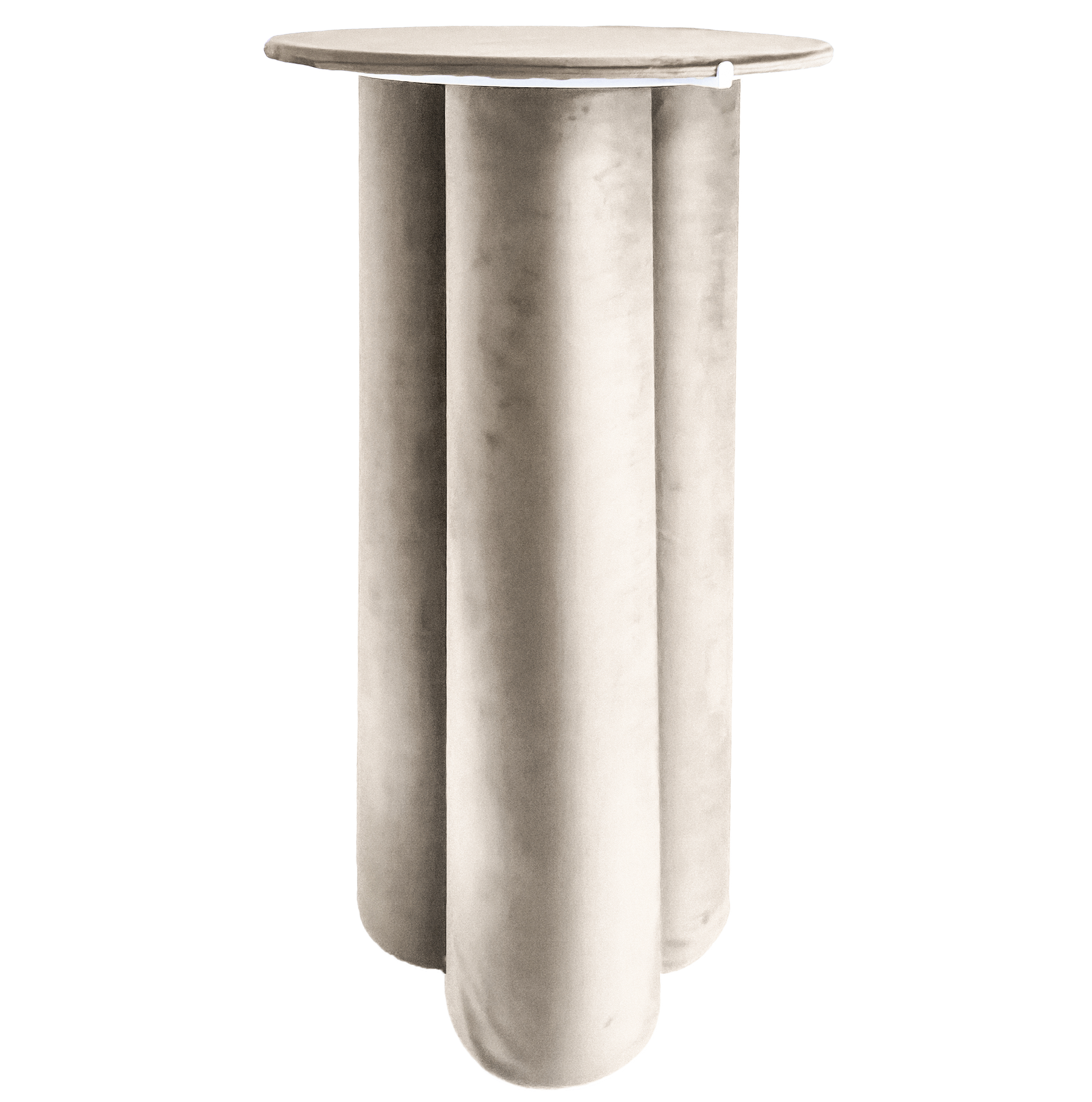 Коктейльный стол Сквош кремовый бисквит, велюр  - Фото миниатюра 1