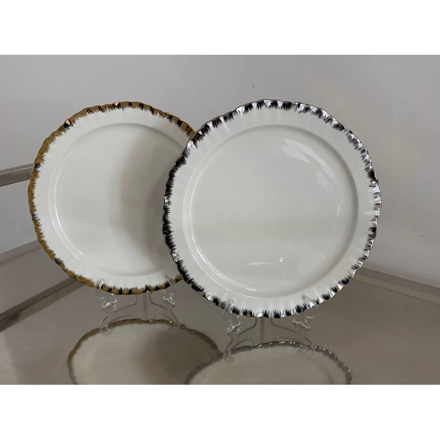 Порционная тарелка Подсолнух Серебро М - Фото миниатюра 8