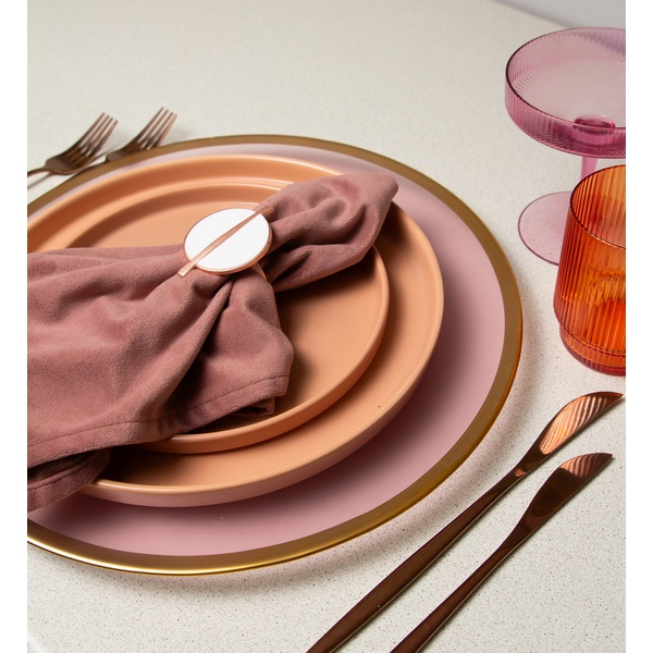 Кольцо для салфетки Баттон, белое - Фото 3