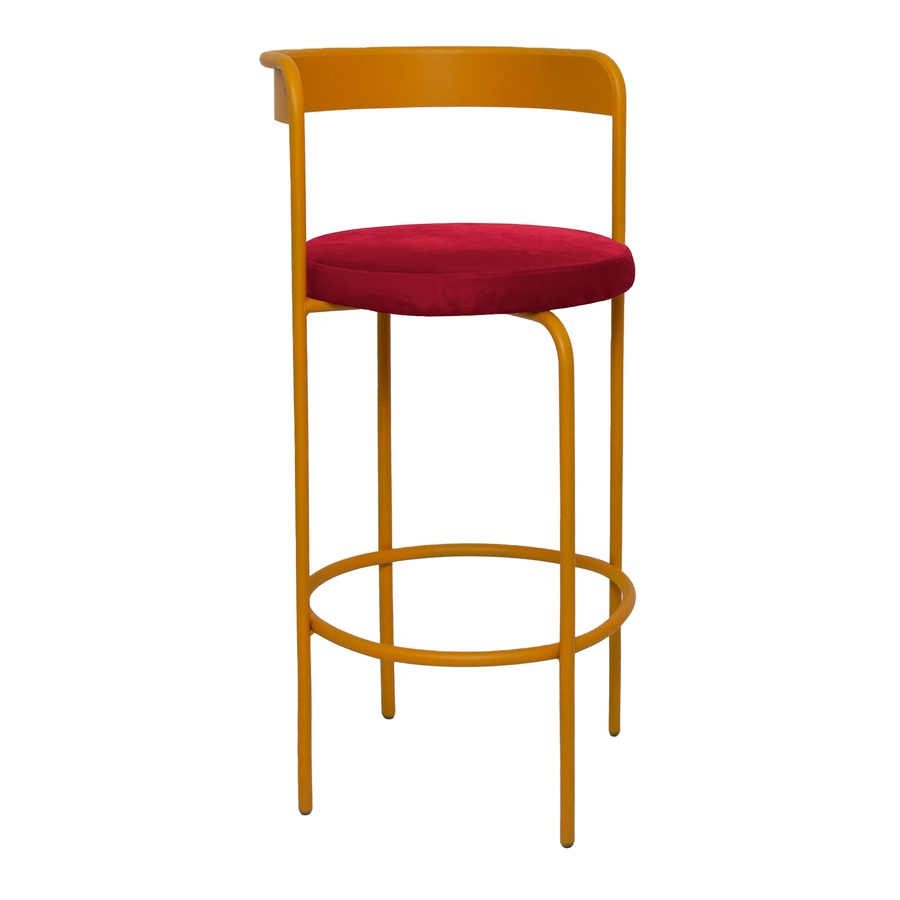 Стул барный Колори, Тыквенный тарт + Малиново-красный - Фото миниатюра 1