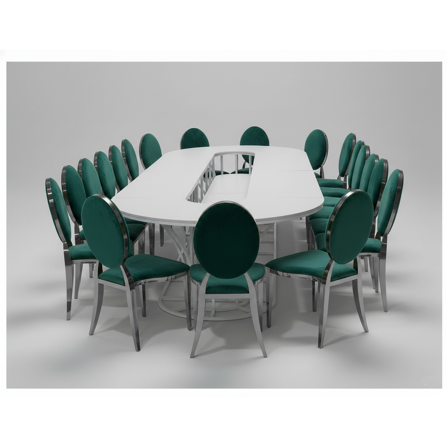 Стол Тьюлип (размер М), Белый (перекрас)  - Фото миниатюра 3