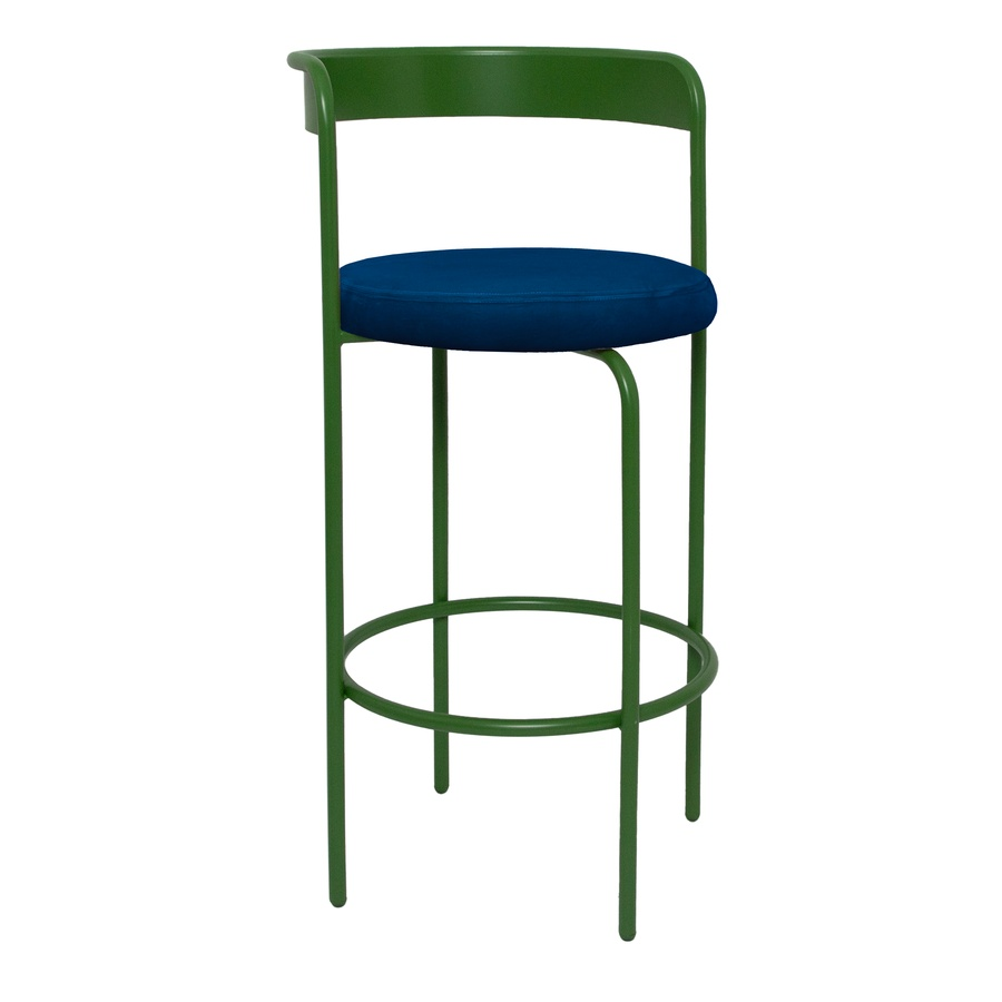 Стул барный Колори, Фисташковое пралине + Глубокий синий - Фото миниатюра 1