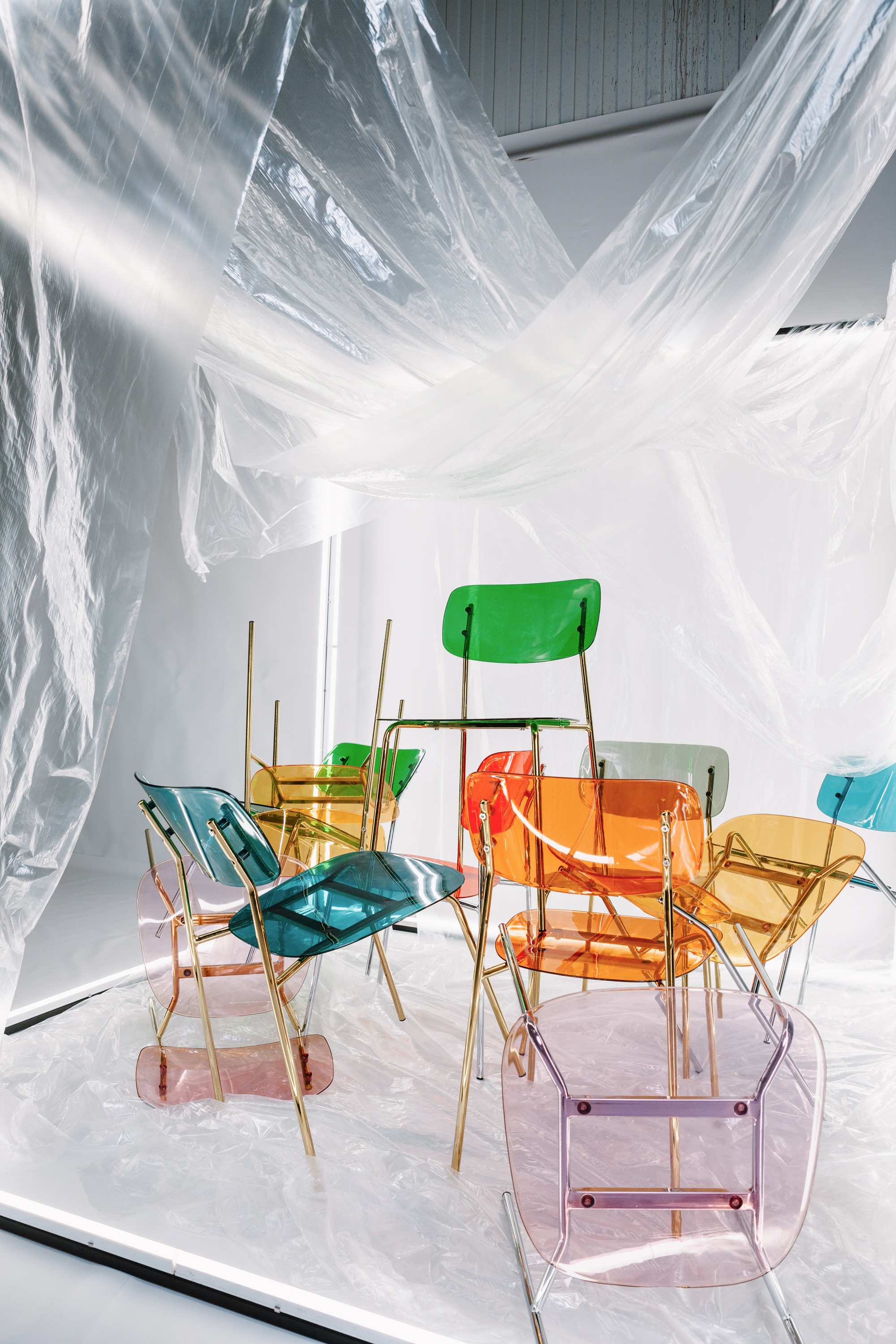 Стул Призм Золото, След уходяшего солнца