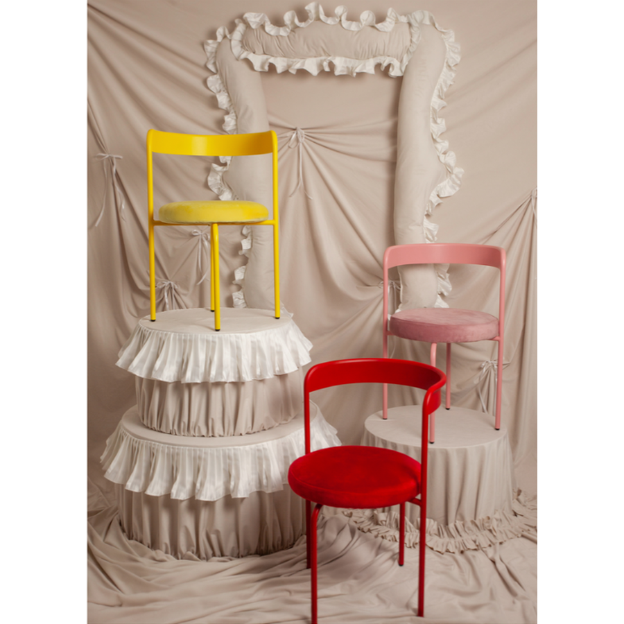 Стул Колори, Красный бархат + Малиново-красный - Фото миниатюра 9