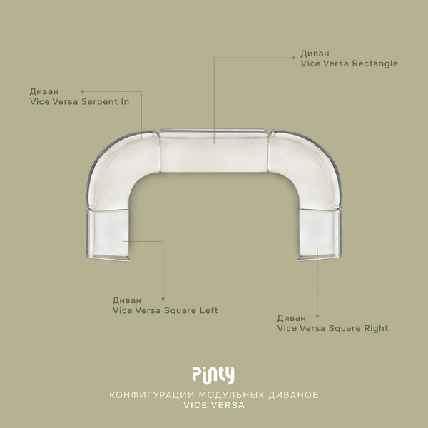 Диван Кручу-верчу Квадрат (Правый модуль), Черная ночь - Фото 4